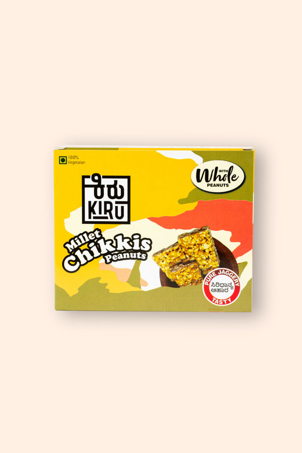 Millet Chikki Bar | Peanut Bar - Kiru Big Box (20 bars)
