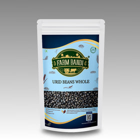 Urad / Urid Beans Whole 2.5 Kgs - Farm Bandi