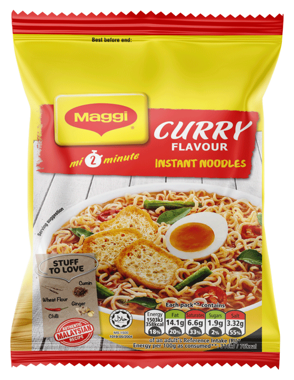 Maggi Curry Noodles - 70 Grams